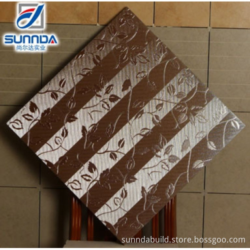 Metallic finish porcelain floor and wall tile for bathroom, bedroom, sitting room